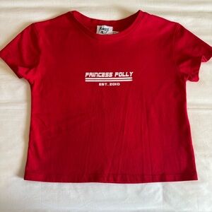 Princess Polly Red T-Shirt